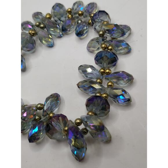 Aurora Borealis Glass Bead Bracelet for Stone Reuse or Display - Picture 6 of 7